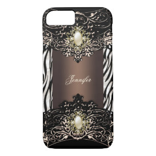 Etui iPhone Case-Mate Elite Chocolat Zebra Black Pearl Brown 2