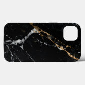 Coques Case-Mate iPhone Élite Marbre Noir (Verso (horizontal))