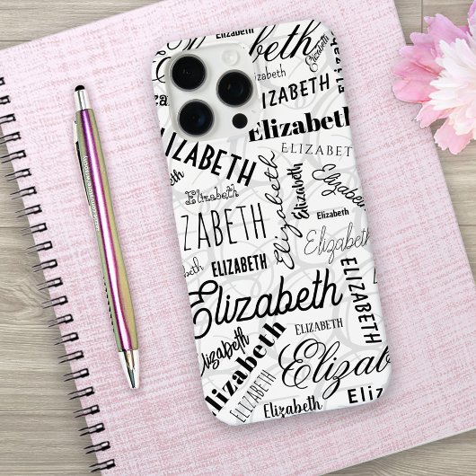 Coques Case-Mate iPhone Elizabeth Black White