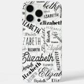 Coques Case-Mate iPhone Elizabeth Black White (Verso)