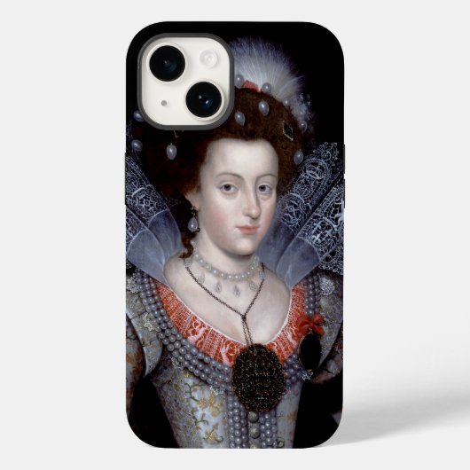 Coques Case-Mate iPhone Elizabeth, reine d'hiver de Bohême (Verso)