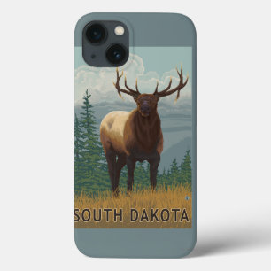 iPhone 13 Case Elk SceneSouth Dakota