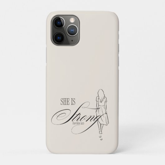 Coques Case-Mate iPhone Elle est forte Proverbes 31:25 (Dos)