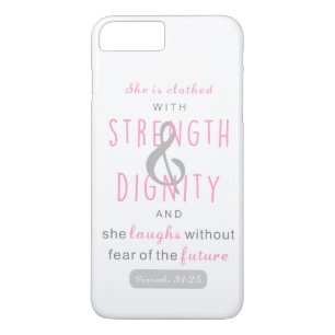 Case-Mate iPhone Case elle est revêtue de force et de dignité proverbes