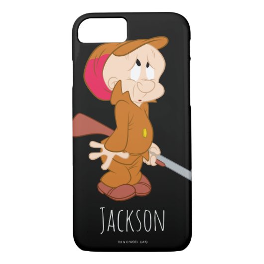 Coques Case-Mate iPhone ELMER FUDD™ | Pose effrayée (Dos)