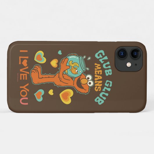 Coques Case-Mate iPhone Elmo Holding son poisson rouge animal (Dos (Horizontal))