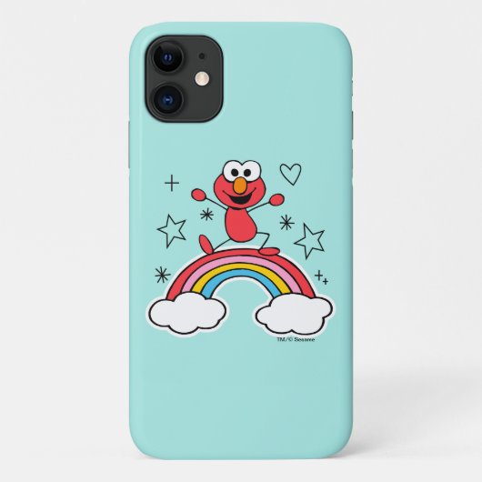Coques Case-Mate iPhone Elmo Rainbow Doodley Graphic (Dos)
