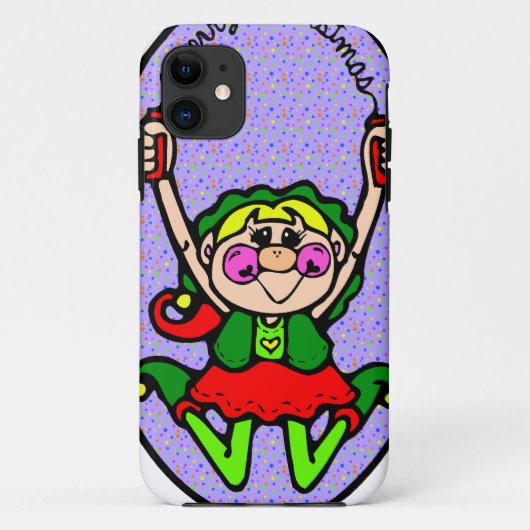 Coques Case-Mate iPhone Elve de Noël (Dos)