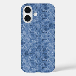 Coques iPhone 16 Emballage de bulle bleue