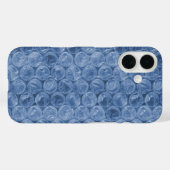 Coques Case-Mate iPhone Emballage de bulle bleue (Verso (horizontal))