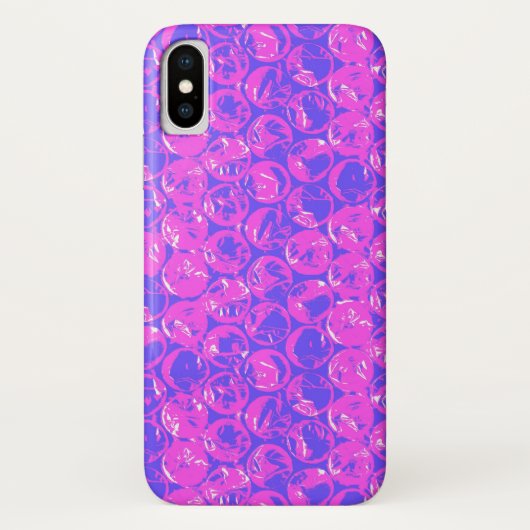 Coques Case-Mate iPhone Emballage de bulle pop art violet (Dos)
