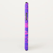 Coques Case-Mate iPhone Emballage de bulle pop art violet (Dos/Droite)