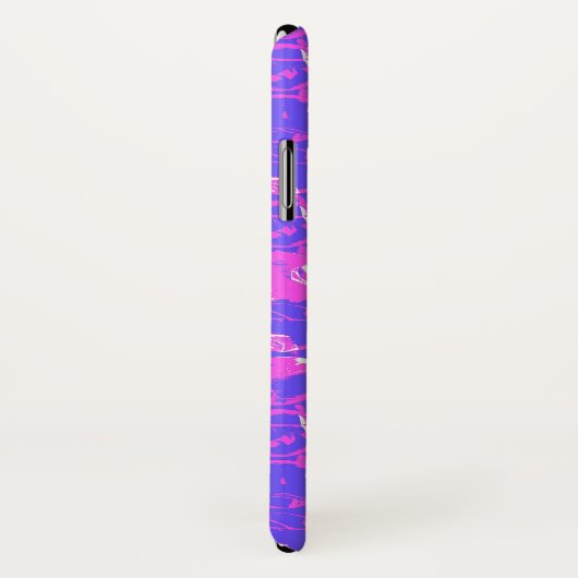 Coques Case-Mate iPhone Emballage de bulle pop art violet (Dos/Droite)