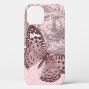 Case-Mate iPhone Case Embellie baroque rose avec papillon