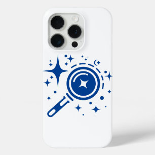 Coque iPhone 15 Pro emblème AI Twinkle étoiles, phare de l'ère numériq