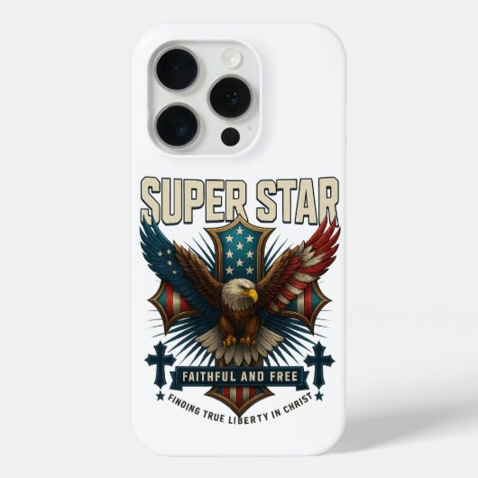 Coques Case-Mate iPhone Emblème d'aigle super étoile (Verso)