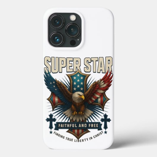 Coques Case-Mate iPhone Emblème d'aigle super étoile (Verso)
