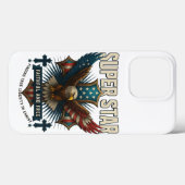 Coques Case-Mate iPhone Emblème d'aigle super étoile (Verso (horizontal))