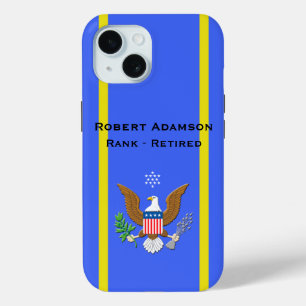 Coque Pour iPhone 15 Emblème de défense de l'armée de l'air personnalis