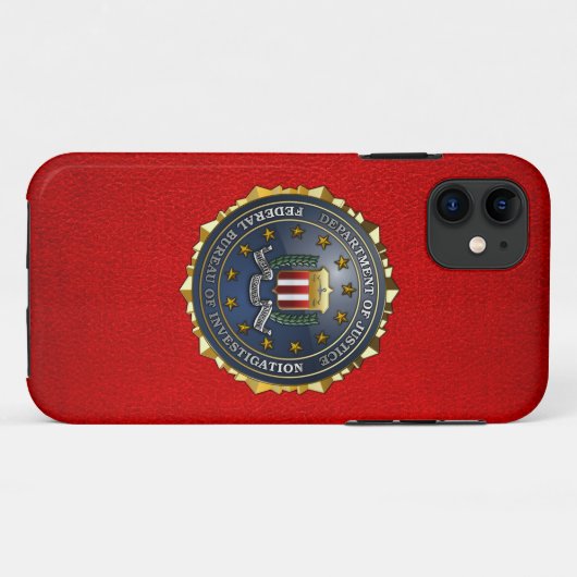 Coques Case-Mate iPhone Emblème de FBI (Dos (Horizontal))