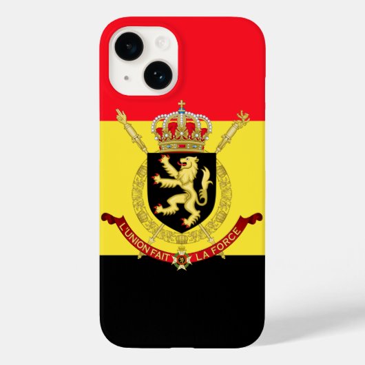 Coques Case-Mate iPhone emblème de la belgique (Verso)