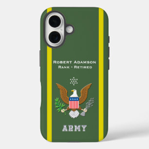 Coques iPhone 16 Emblème de la défense américaine - personnalisez a