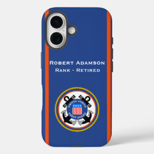 Coques iPhone 16 Emblème de la Garde côtière et couleurs personnali