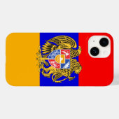 Coques Case-Mate iPhone emblème de l'arménie (Verso (horizontal))