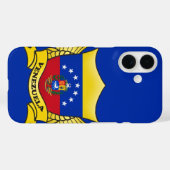 Coques Case-Mate iPhone Emblème du drapeau du Venezuela (Verso (horizontal))