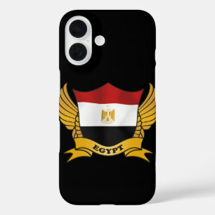Coques iPhone 16 Emblème du drapeau égyptien