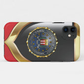 Coques Case-Mate iPhone Emblème du FBI (Dos (Horizontal))