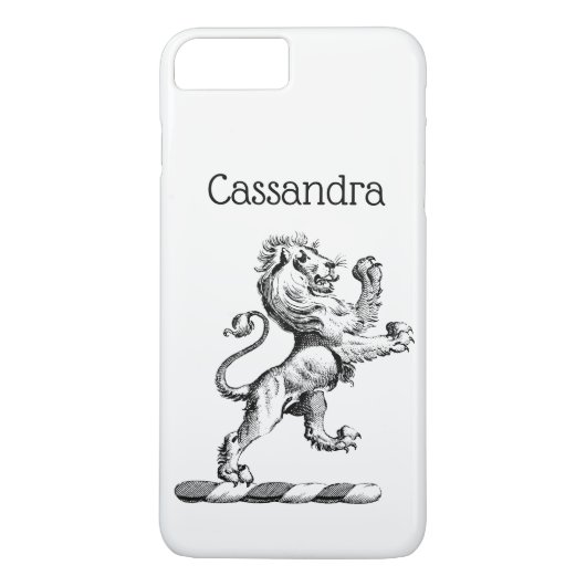 Coques Case-Mate iPhone Emblème héraldique du lion debout (Dos)