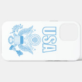 Coques Case-Mate iPhone emblème national des États-Unis (Verso (horizontal))