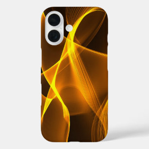 Coques iPhone 16 Emblème Or Abstrait de charme d'or
