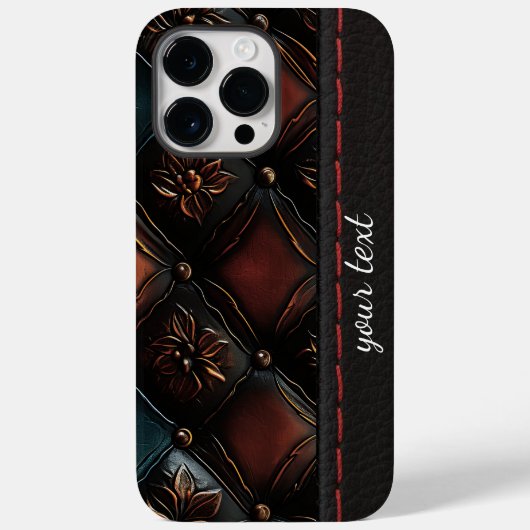 Coques Case-Mate iPhone Embossé Vintage sans couture (Verso)