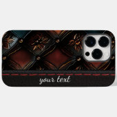 Coques Case-Mate iPhone Embossé Vintage sans couture (Verso (horizontal))