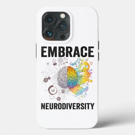 Coques Case-Mate iPhone Embrace Neurodiversity Adhd Awareness Giftneurodiv (Verso)