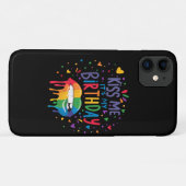 Coques Case-Mate iPhone Embrasse-moi, c'est mon anniversaire (Dos (Horizontal))