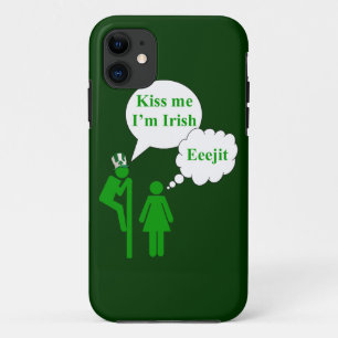 Coques Pour iPhone Embrasse-moi, enseigne de toilette irlandaise