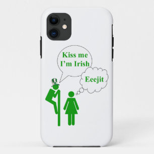 Coques Pour iPhone Embrasse-moi, enseigne de toilette irlandaise