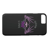 Coques Case-Mate iPhone Embrassez Goth Skeleton Heart (Dos (Horizontal))