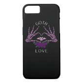 Coques Case-Mate iPhone Embrassez Goth Skeleton Heart (Dos)