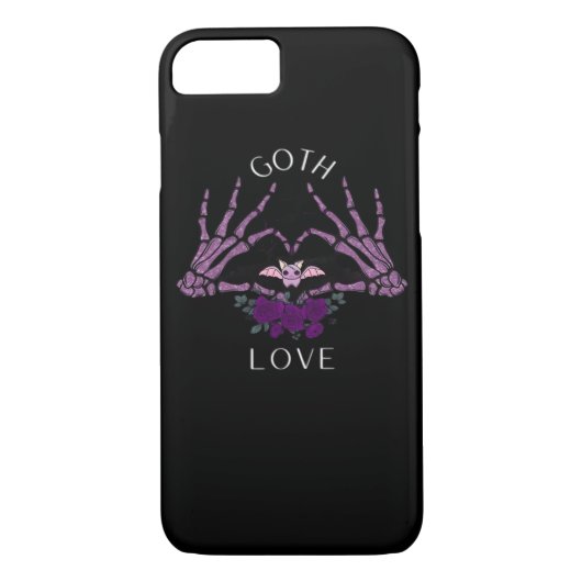 Coques Case-Mate iPhone Embrassez Goth Skeleton Heart (Dos)