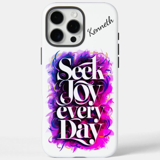 Coques Case-Mate iPhone Embrassez le bonheur dans la vie quotidienne. (Verso)
