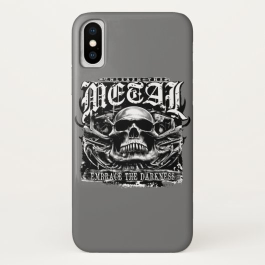 Coques Case-Mate iPhone Embrassez l'obscurité, lâchez le métal (Dos)