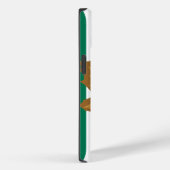 Coques Case-Mate iPhone Emerald Autumnal Stripes avec Feuilles (Verso / Droite)