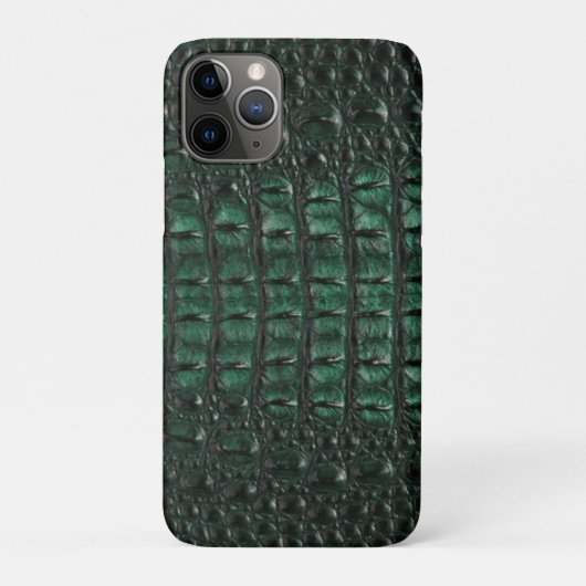 Coques Case-Mate iPhone Emerald Crocodile Leather Luxury Exotic Skin (Dos)