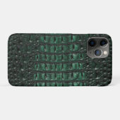 Coques Case-Mate iPhone Emerald Crocodile Leather Luxury Exotic Skin (Dos (Horizontal))