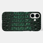 Coques Case-Mate iPhone Emerald Crocodile Leather Luxury Exotic Skin (Verso (horizontal))