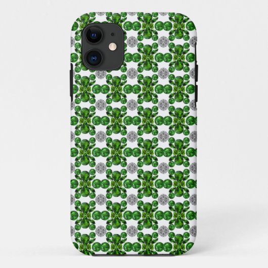 Coques Case-Mate iPhone Emerald Diamond Gemstone Art Green (Dos)